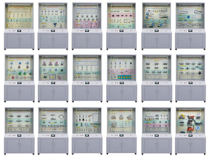 FZSJ-18精選型《機械零件設(shè)計》示教陳列柜,