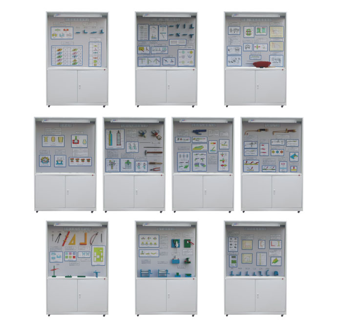 FZHM-10型《焊、鉚工工藝學(xué)》示教陳列柜,